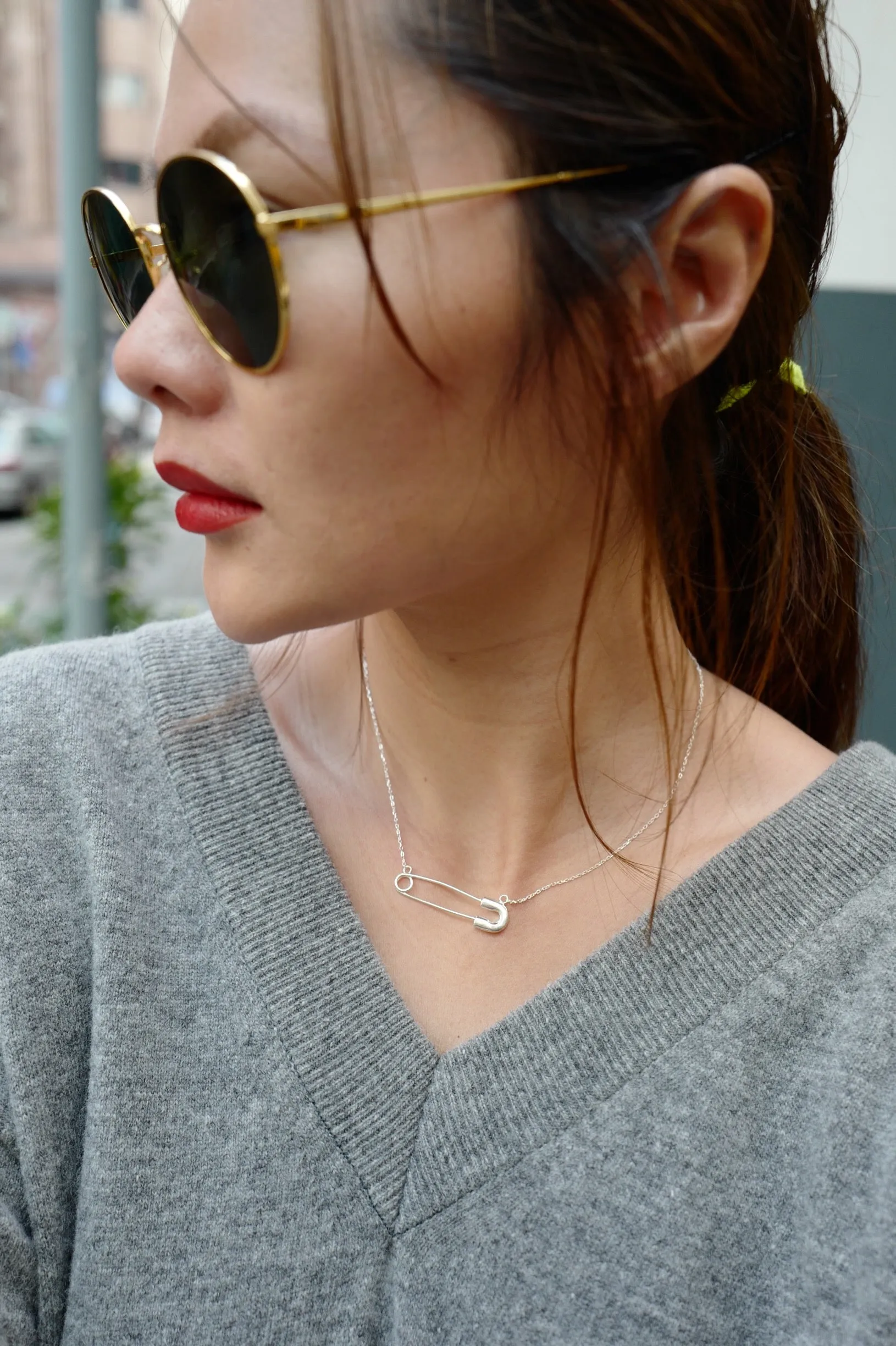 925 PIN NECKLACE *BEST BUY*