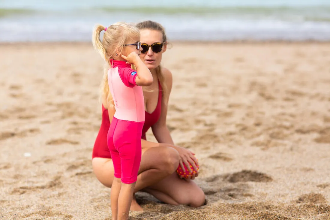 Baby / Kids' Swimming Short Sleeve UV-Protection Suit Print