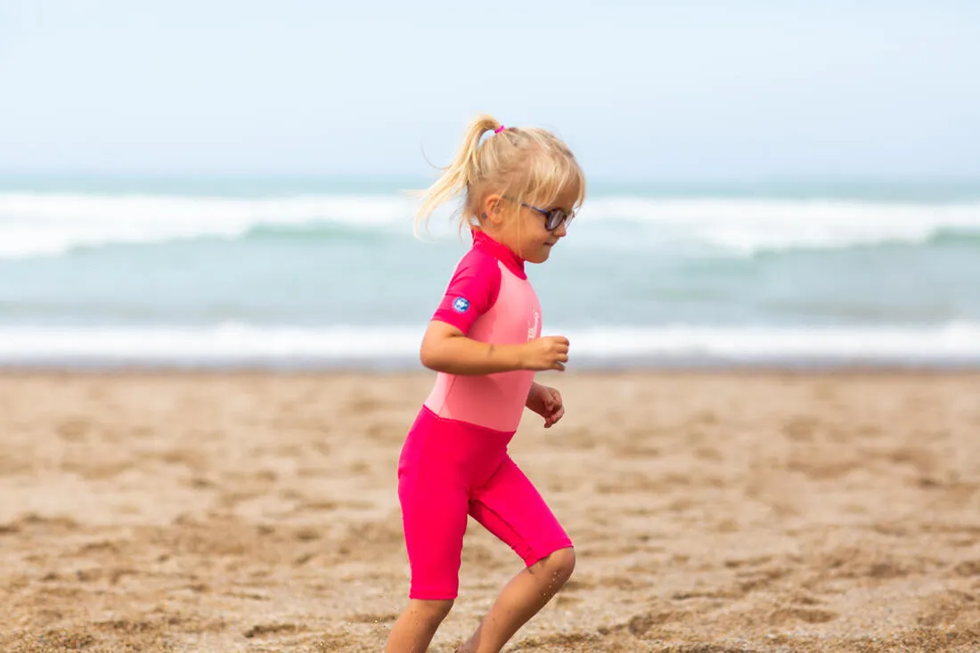 Baby / Kids' Swimming Short Sleeve UV-Protection Suit Print