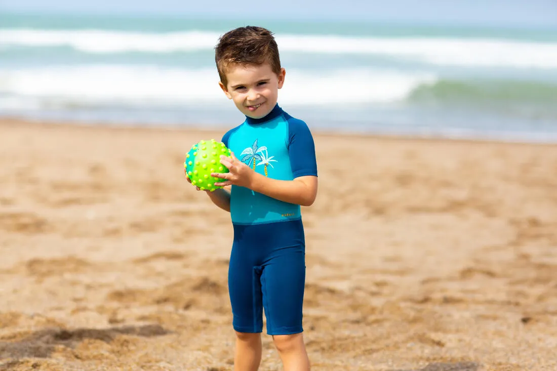 Baby / Kids' Swimming Short Sleeve UV-Protection Suit Print