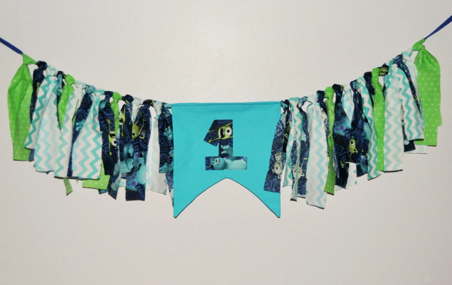 Baby's First Birthday/ High Chair Banner/ One Banner/ Birthday Banner/ Baby Banner/Monsters Inc High Chair Banner/ First Birthday Photo Prop