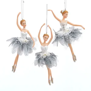 Ballerina Ornament, 3 Assorted