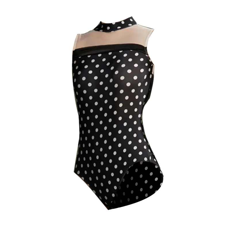 Ballet Dance Leotards Women Gymnastics Basic Training Suit Yoga Art Examination Bodysuit Female Adult High Collar Baeet Dress