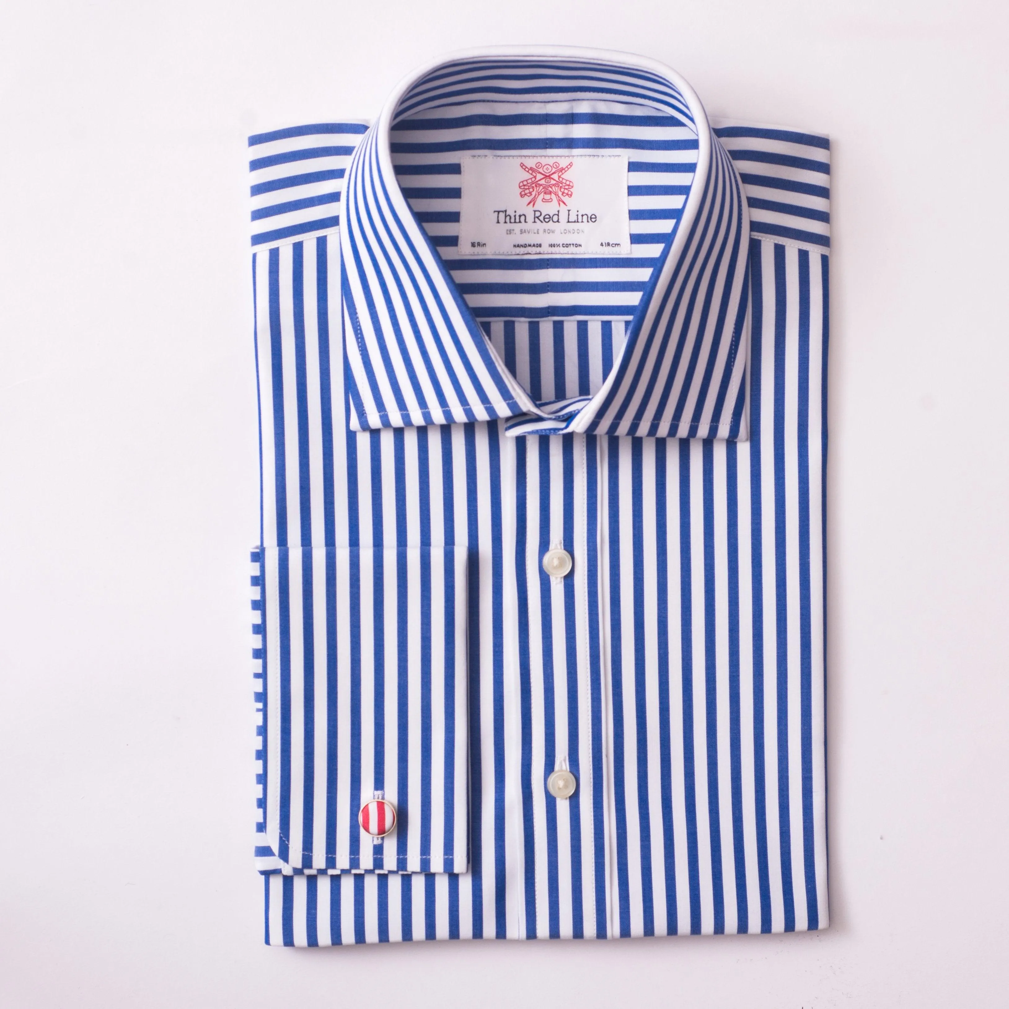 Broad Bengal Stripe Royal Blue Classic Shirt