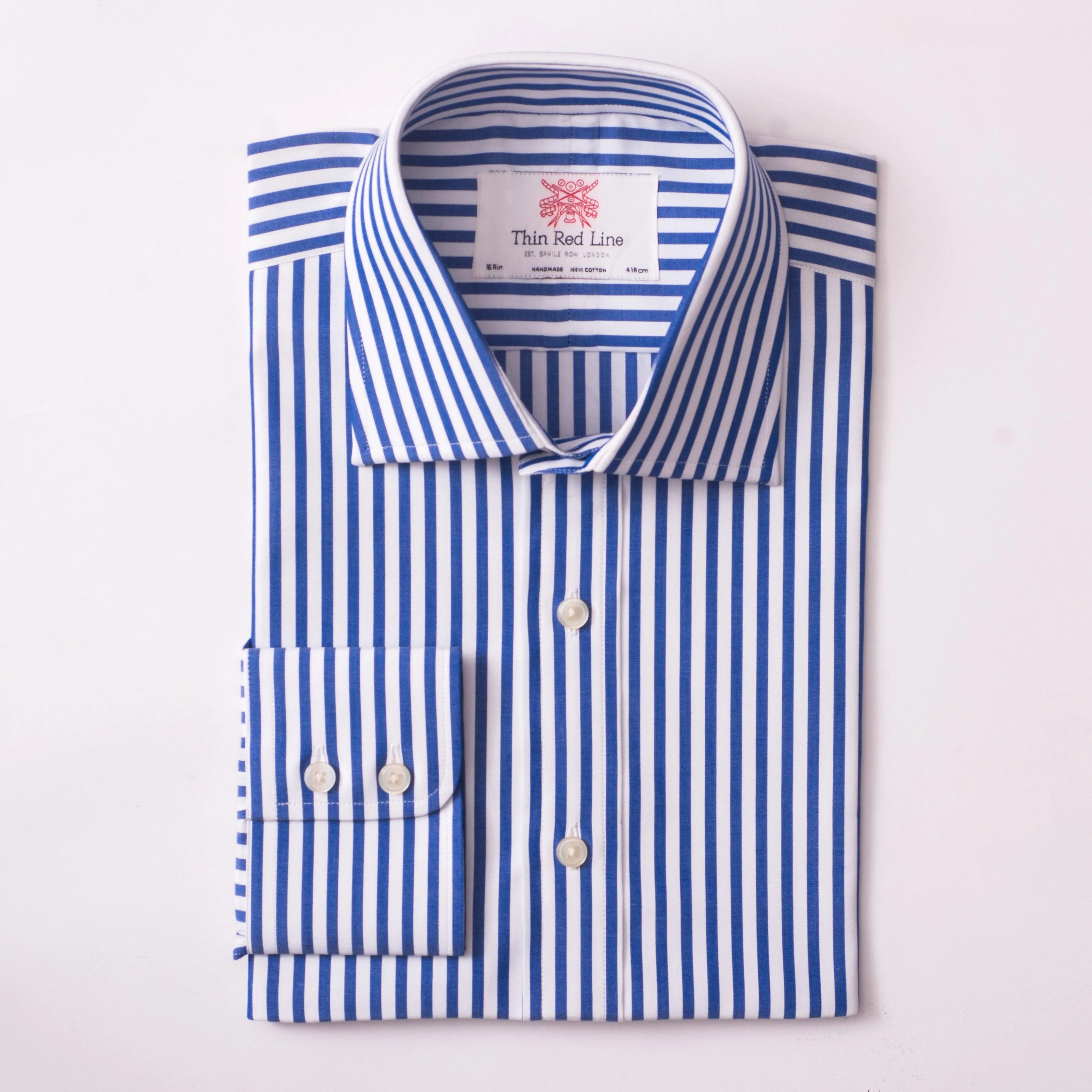 Broad Bengal Stripe Royal Blue Classic Shirt