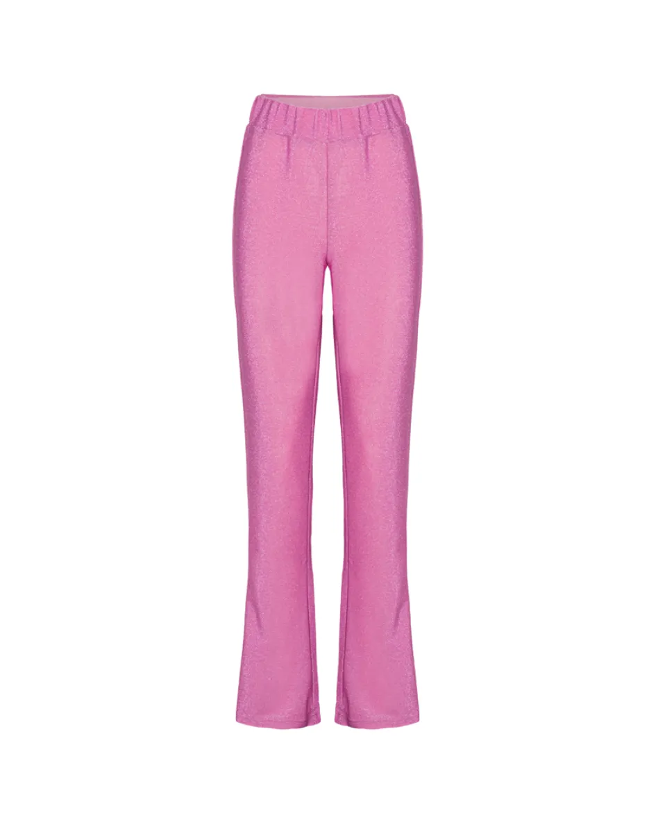 Cattia Trousers - Soft Rose Glitter
