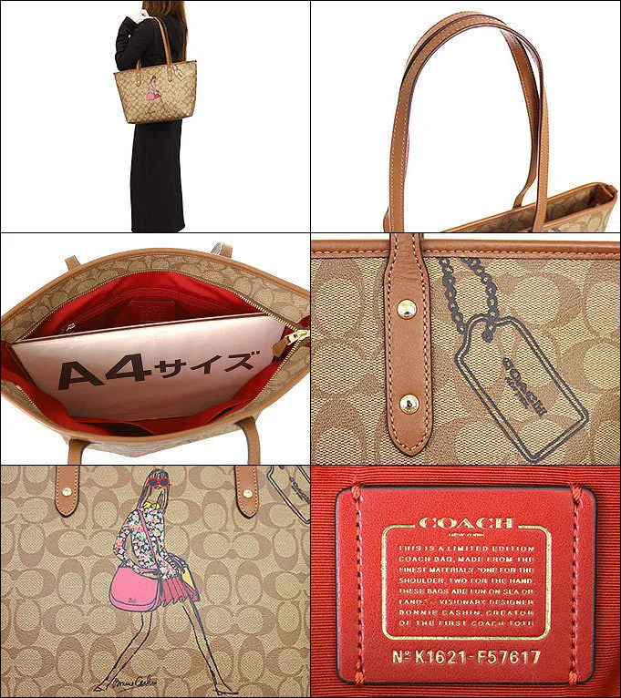 COACH BONNIE CASHIN CITY ZIP TOTE IN SIGNATURE COATED CANVAS