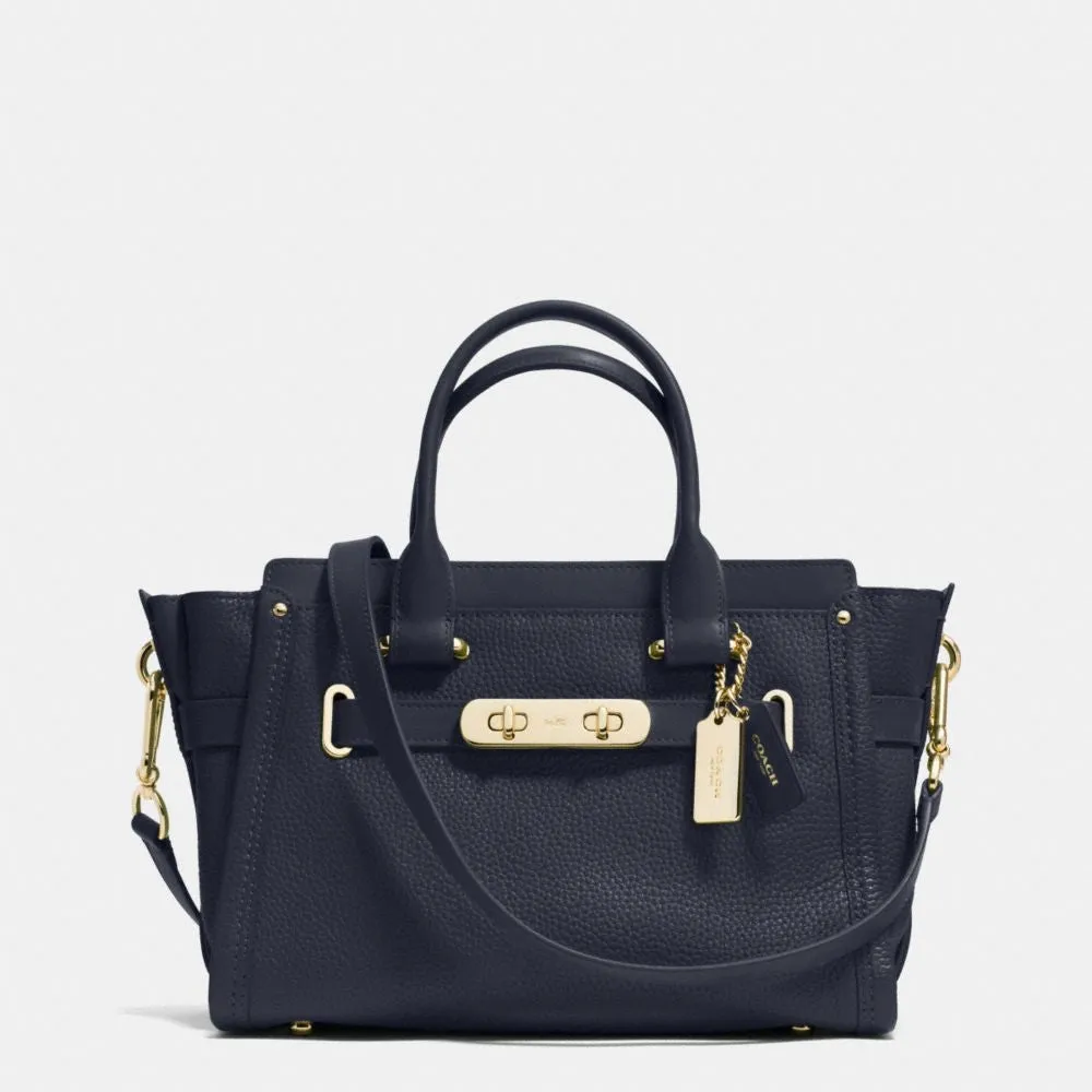 COACH SWAGGER 27 IN PEBBLE LEATHER