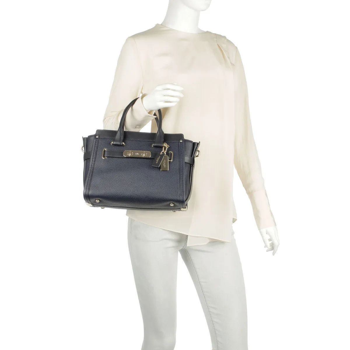 COACH SWAGGER 27 IN PEBBLE LEATHER