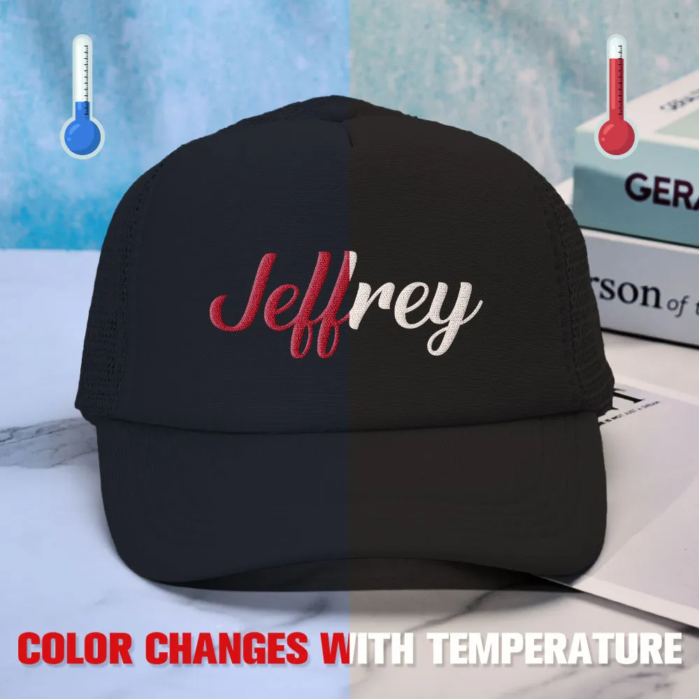 Custom Puff Print Trucker Hat Personalized Temperature-sensitive Foam Trucker Caps