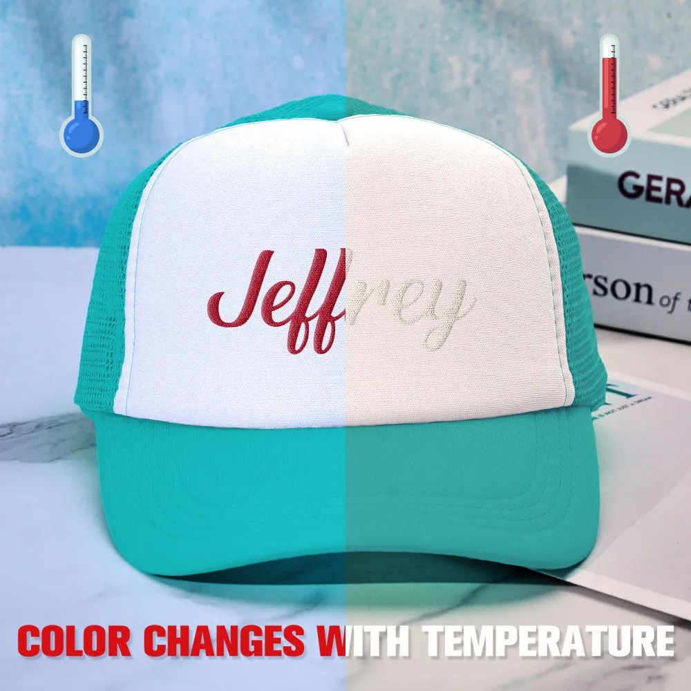 Custom Puff Print Trucker Hat Personalized Temperature-sensitive Foam Trucker Caps