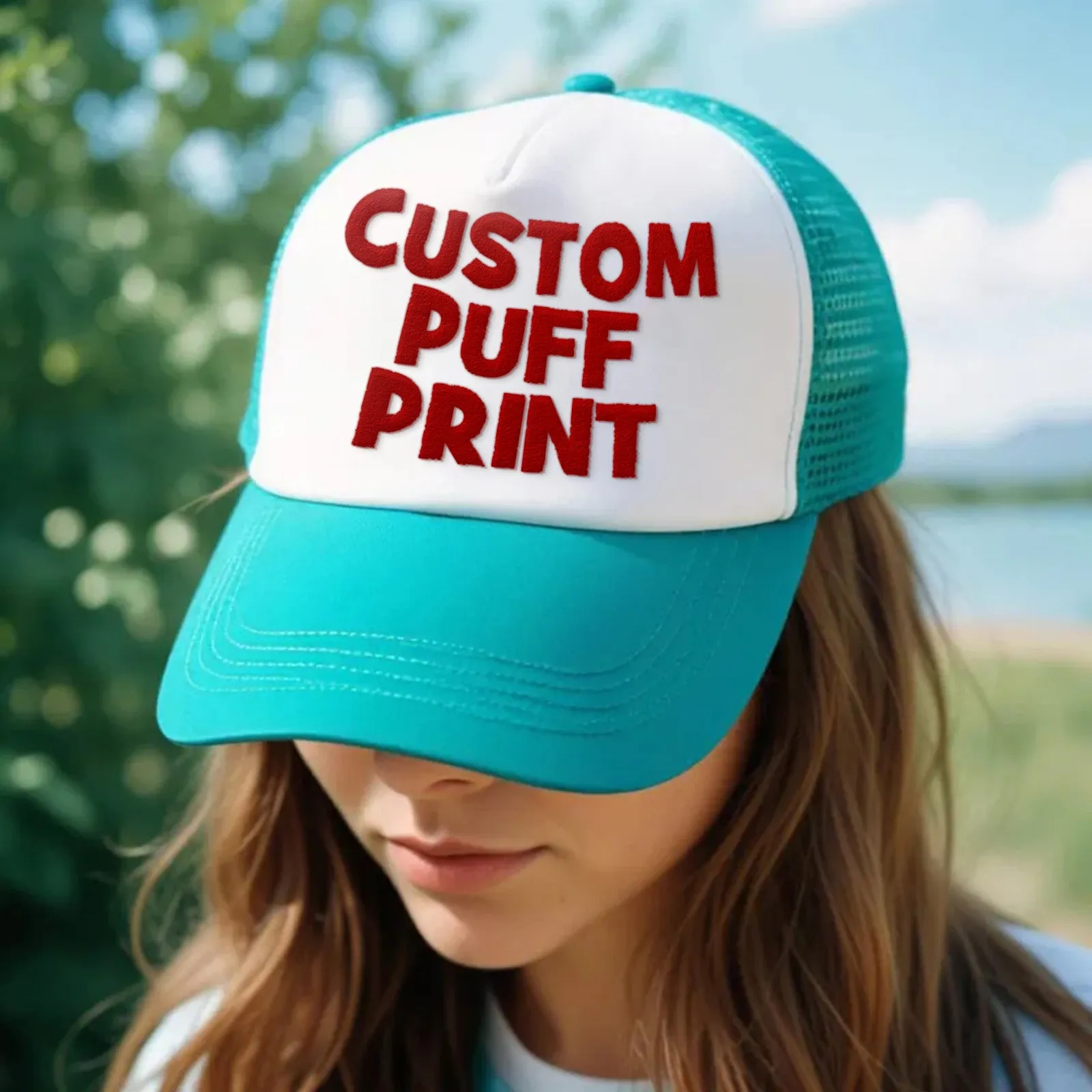 Custom Puff Print Trucker Hat Personalized Temperature-sensitive Foam Trucker Caps