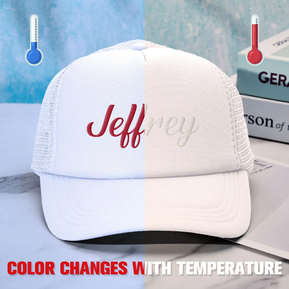 Custom Puff Print Trucker Hat Personalized Temperature-sensitive Foam Trucker Caps