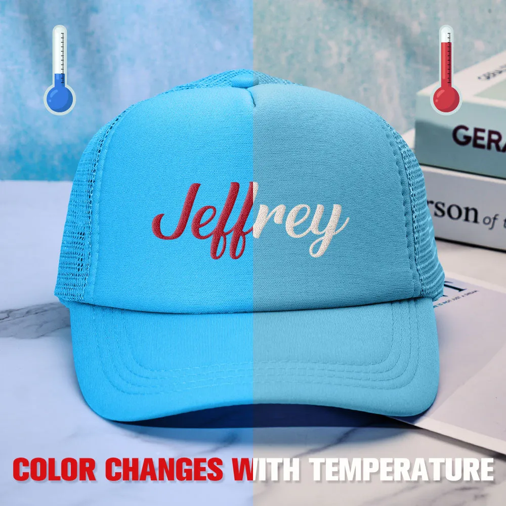 Custom Puff Print Trucker Hat Personalized Temperature-sensitive Foam Trucker Caps