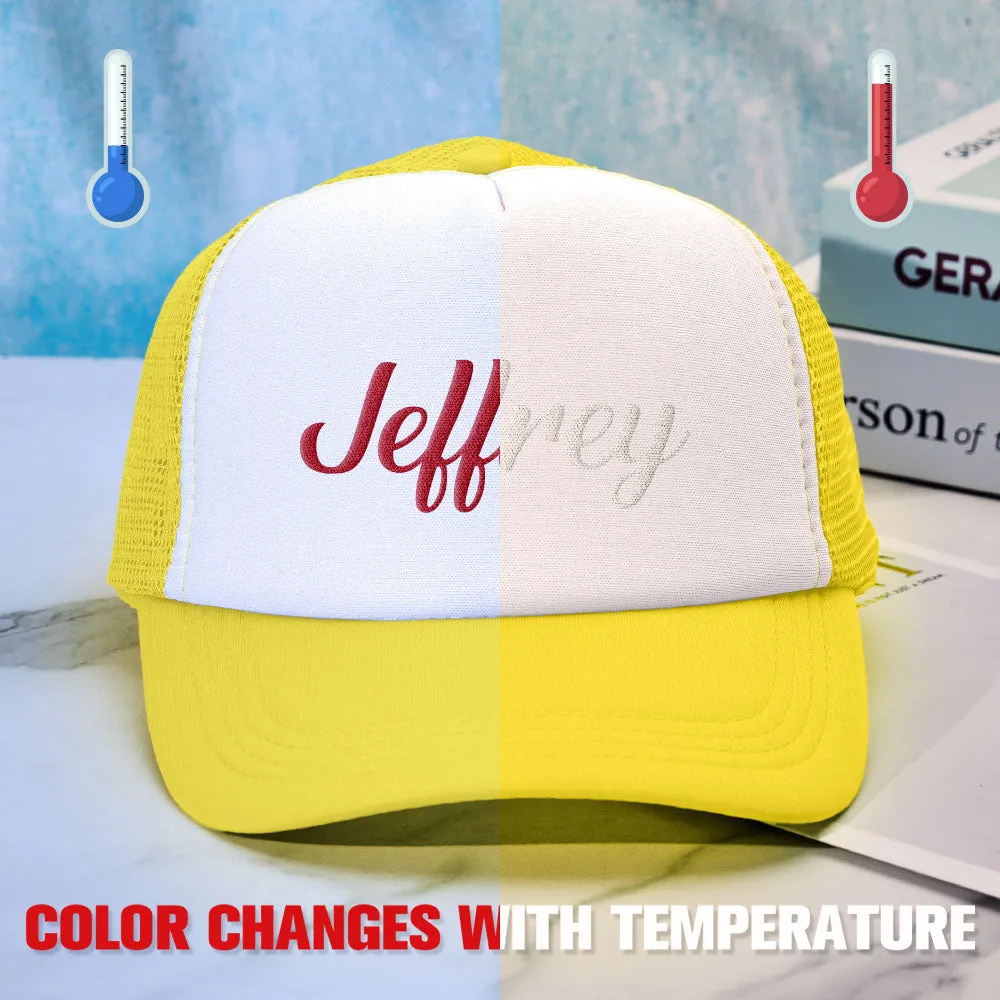 Custom Puff Print Trucker Hat Personalized Temperature-sensitive Foam Trucker Caps