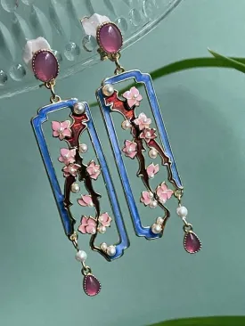 Dangle Earrings: Cherry Blossoms