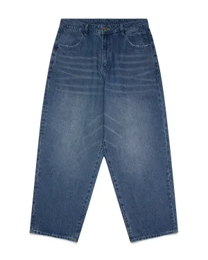 Deep Indigo Blue 13.5oz Phat Cut Denim Jeans