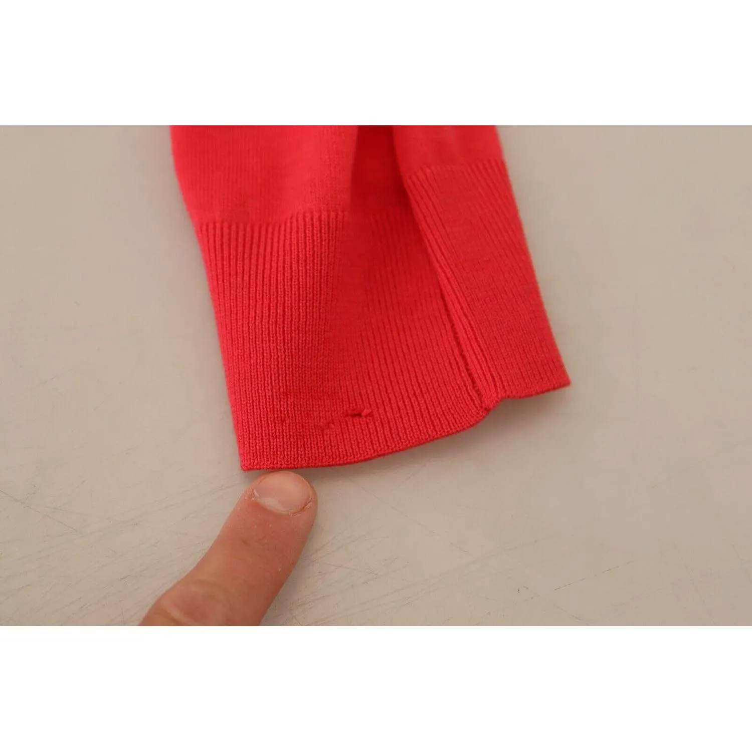 Dsquared² Red Wool Long Sleeves Crewneck Pullover Sweater