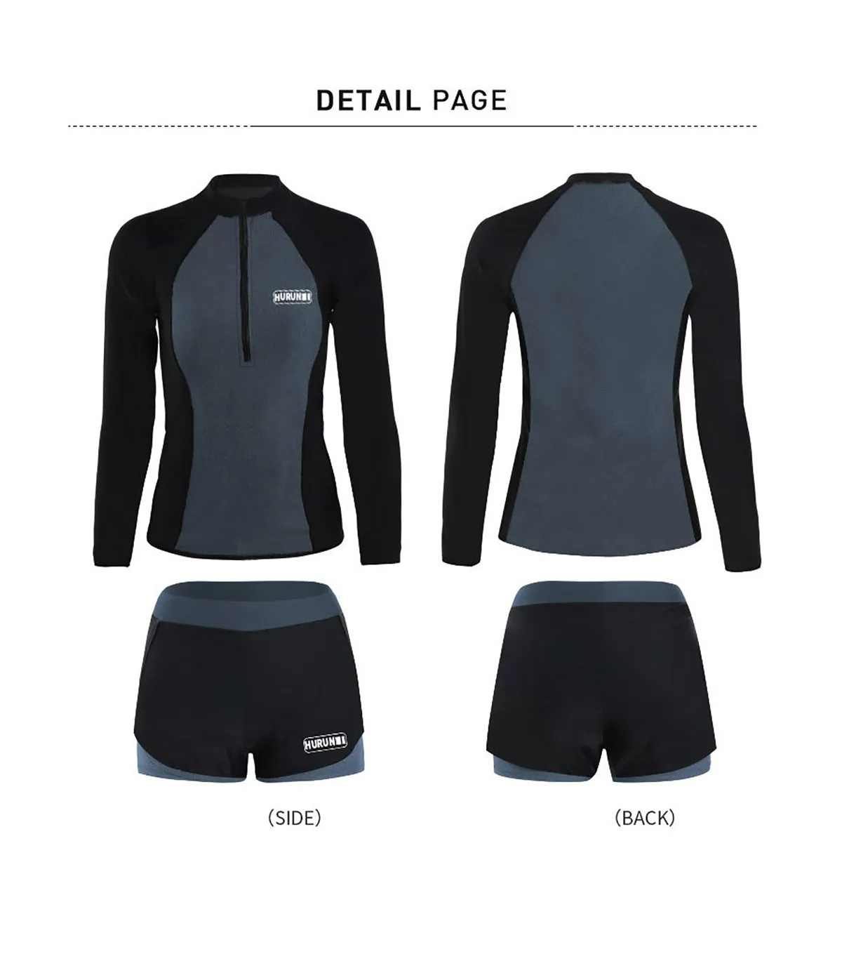 Fancydresswale Men's Full Sleeve Swimming Suit, Beach wear Quick Dry Surfing Dress, Men Full Body Swimsuit