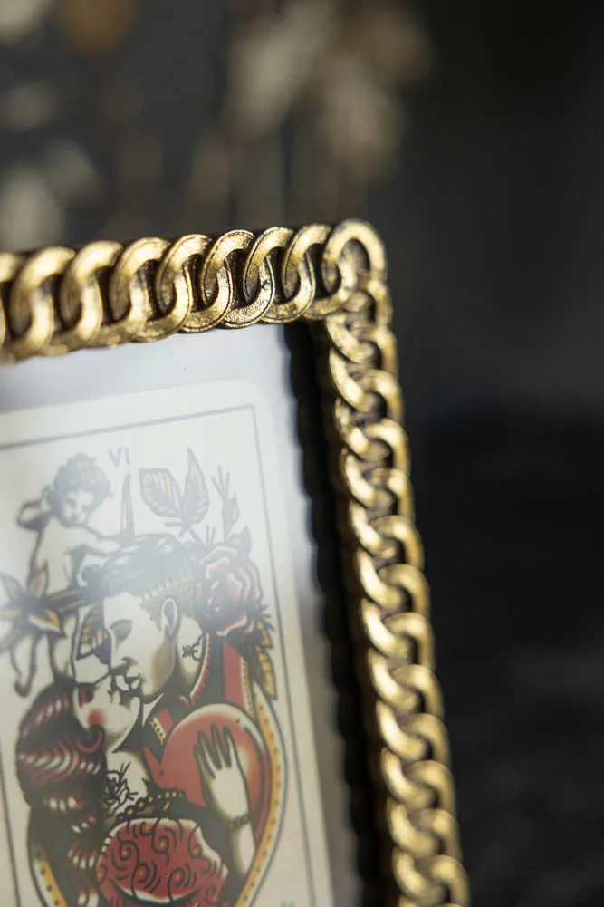 Gold Chain Rectangle Photo Frame