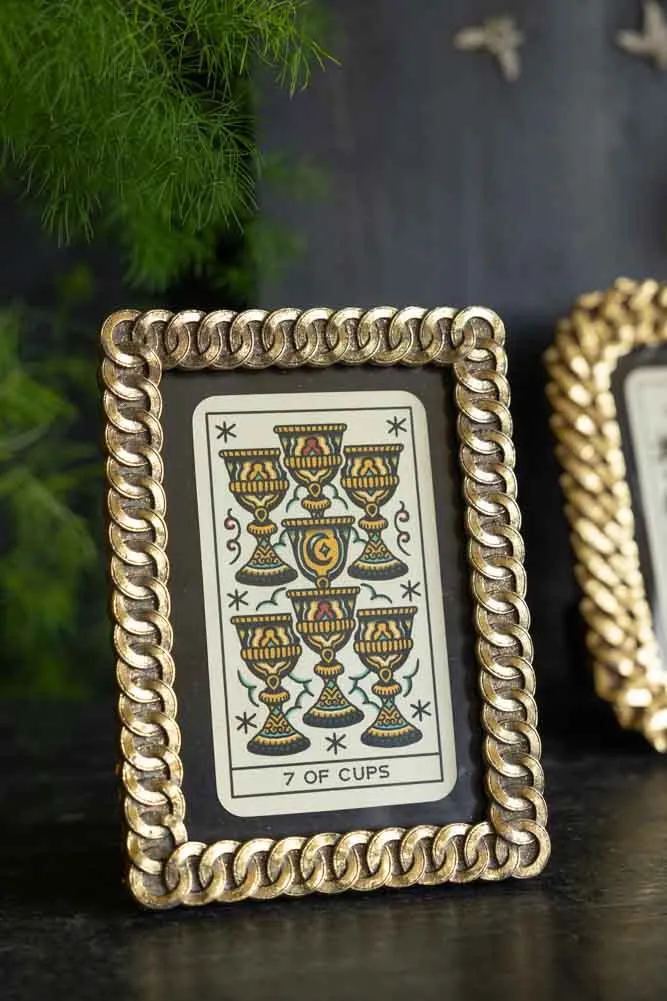 Gold Chain Rectangle Photo Frame