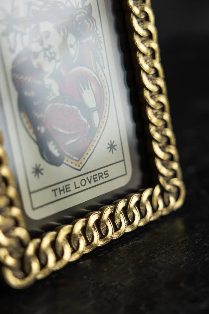 Gold Chain Rectangle Photo Frame