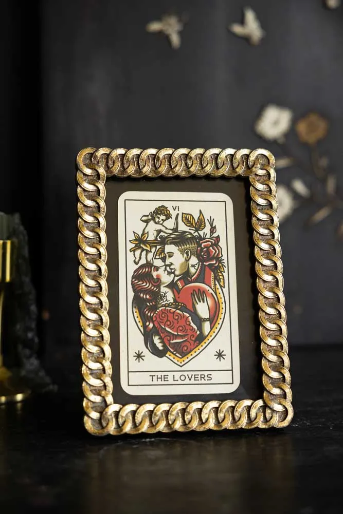 Gold Chain Rectangle Photo Frame