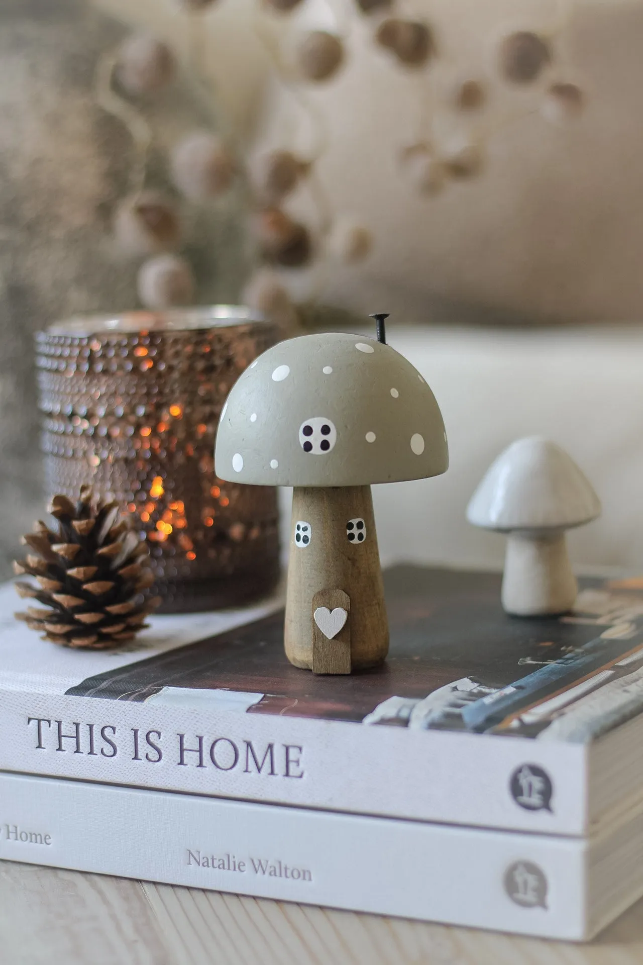 Grey Wooden Mushroom House