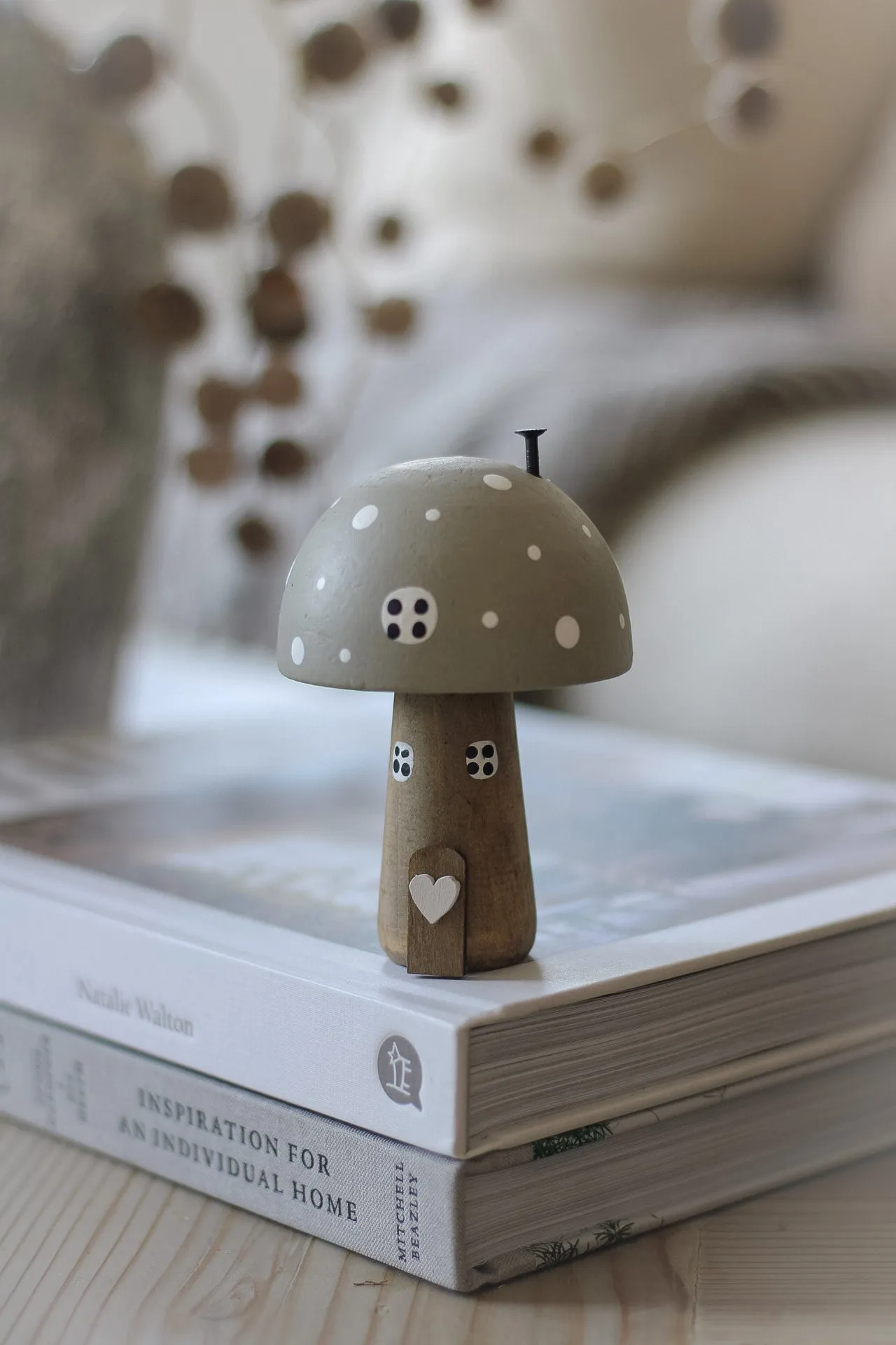 Grey Wooden Mushroom House
