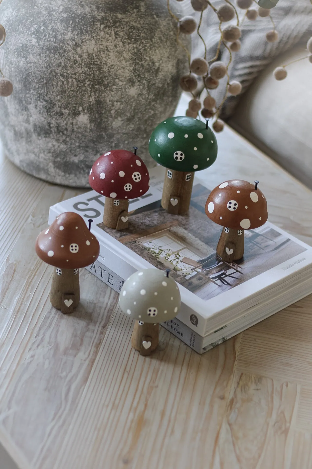 Grey Wooden Mushroom House