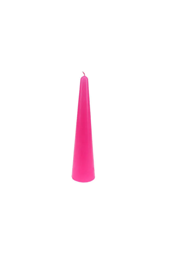 Hot Pink Cone Shaped Candle - 2 Sizes Available