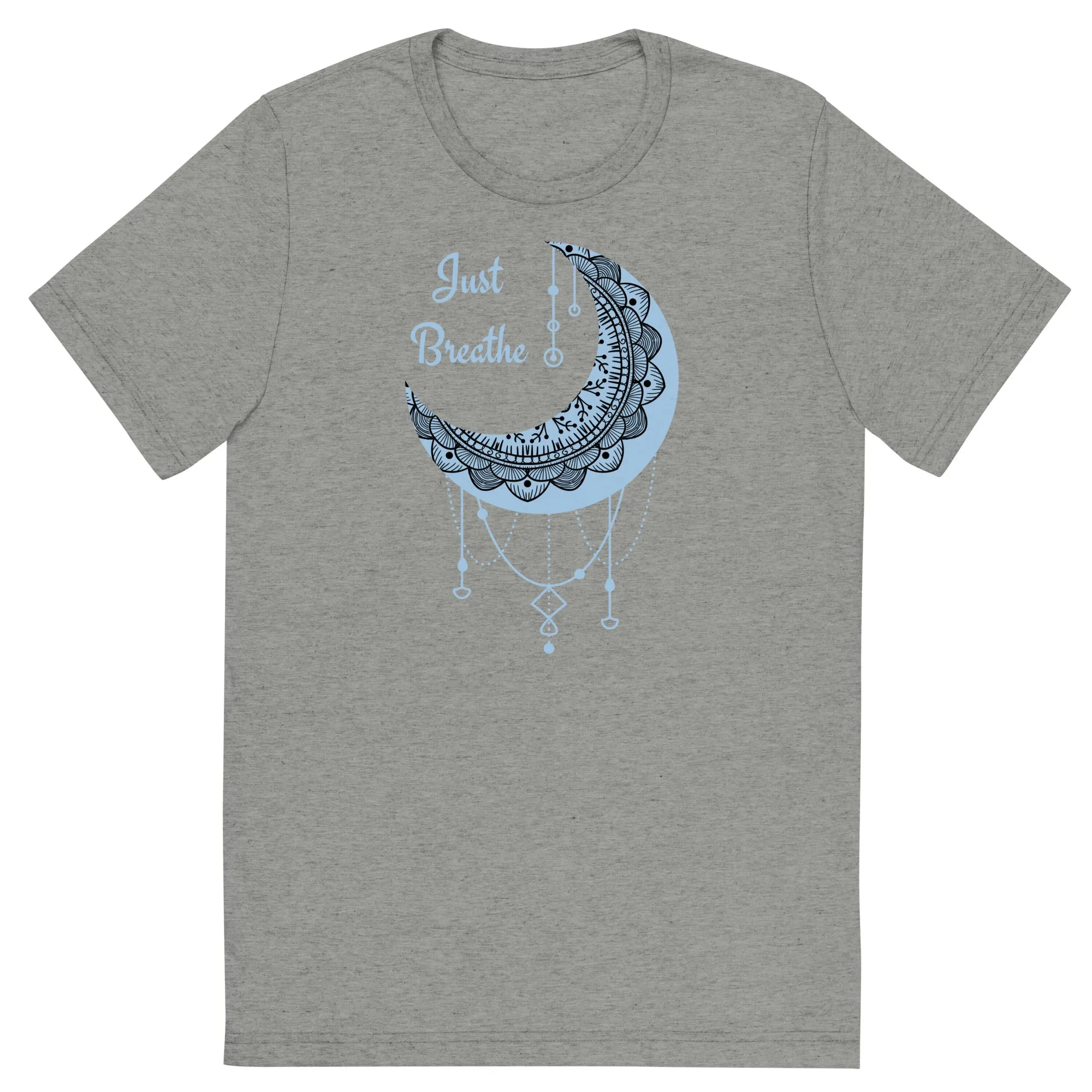 Just Breathe - Short sleeve t-shirt, comfy t-shirt, soft t-shirt, moon