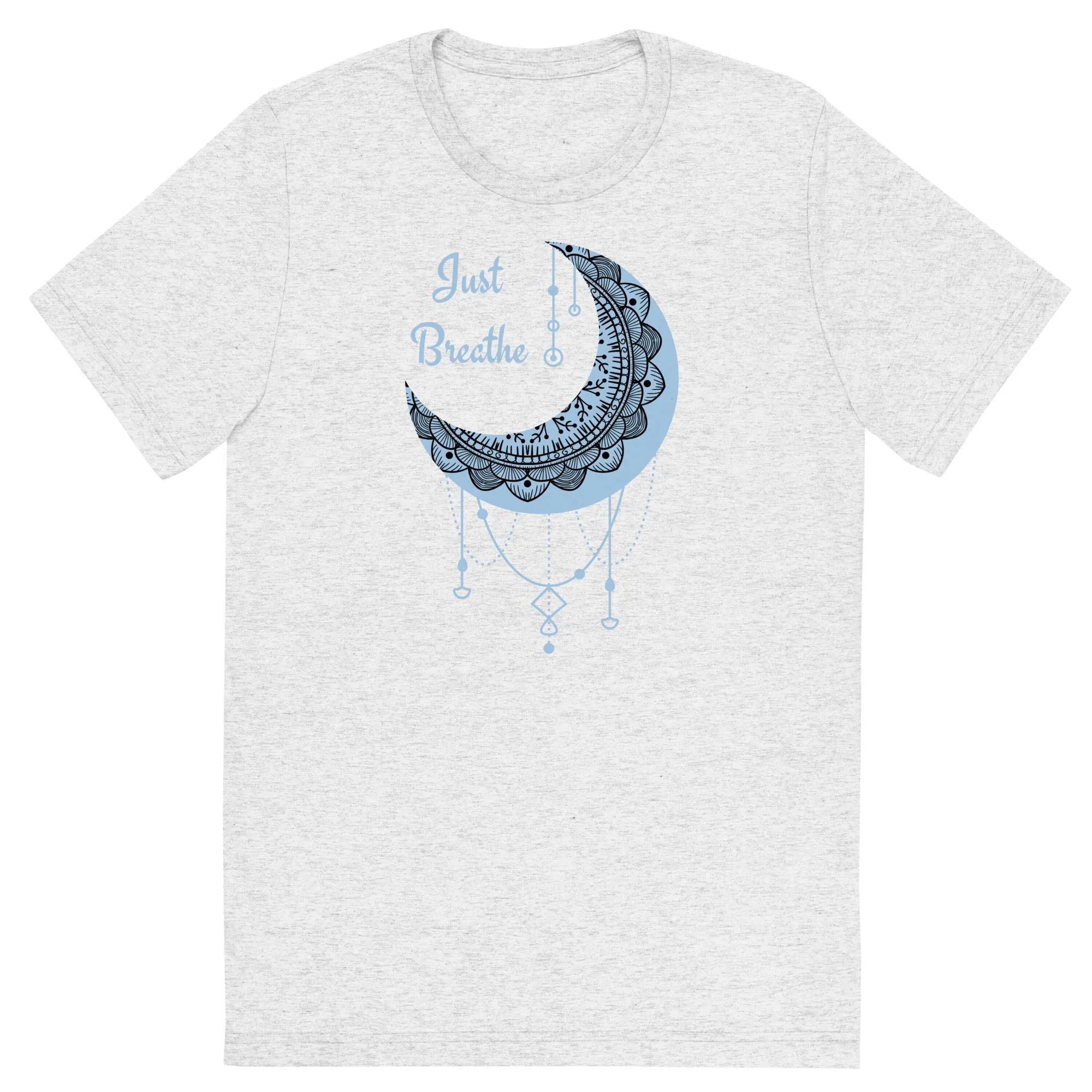 Just Breathe - Short sleeve t-shirt, comfy t-shirt, soft t-shirt, moon