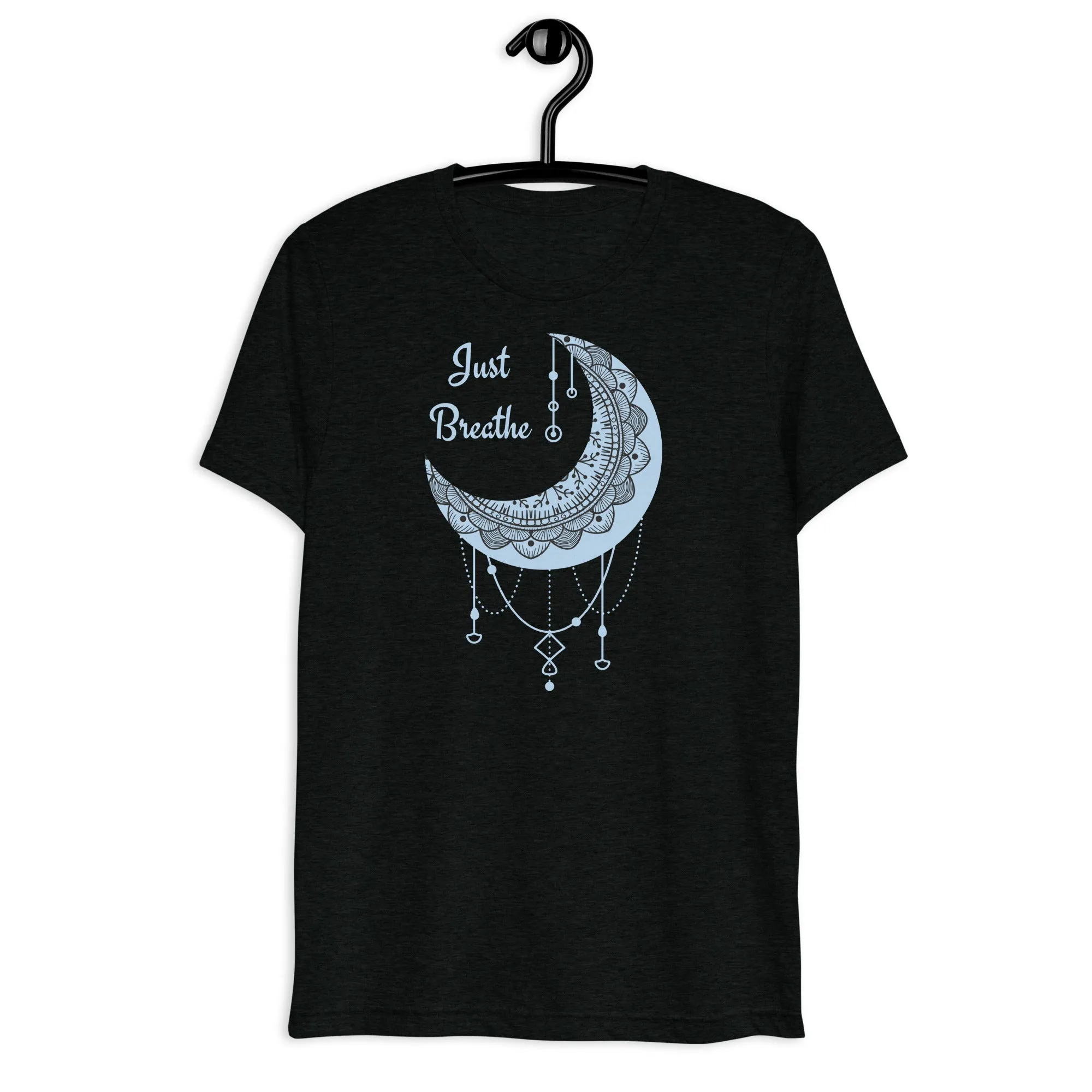 Just Breathe - Short sleeve t-shirt, comfy t-shirt, soft t-shirt, moon