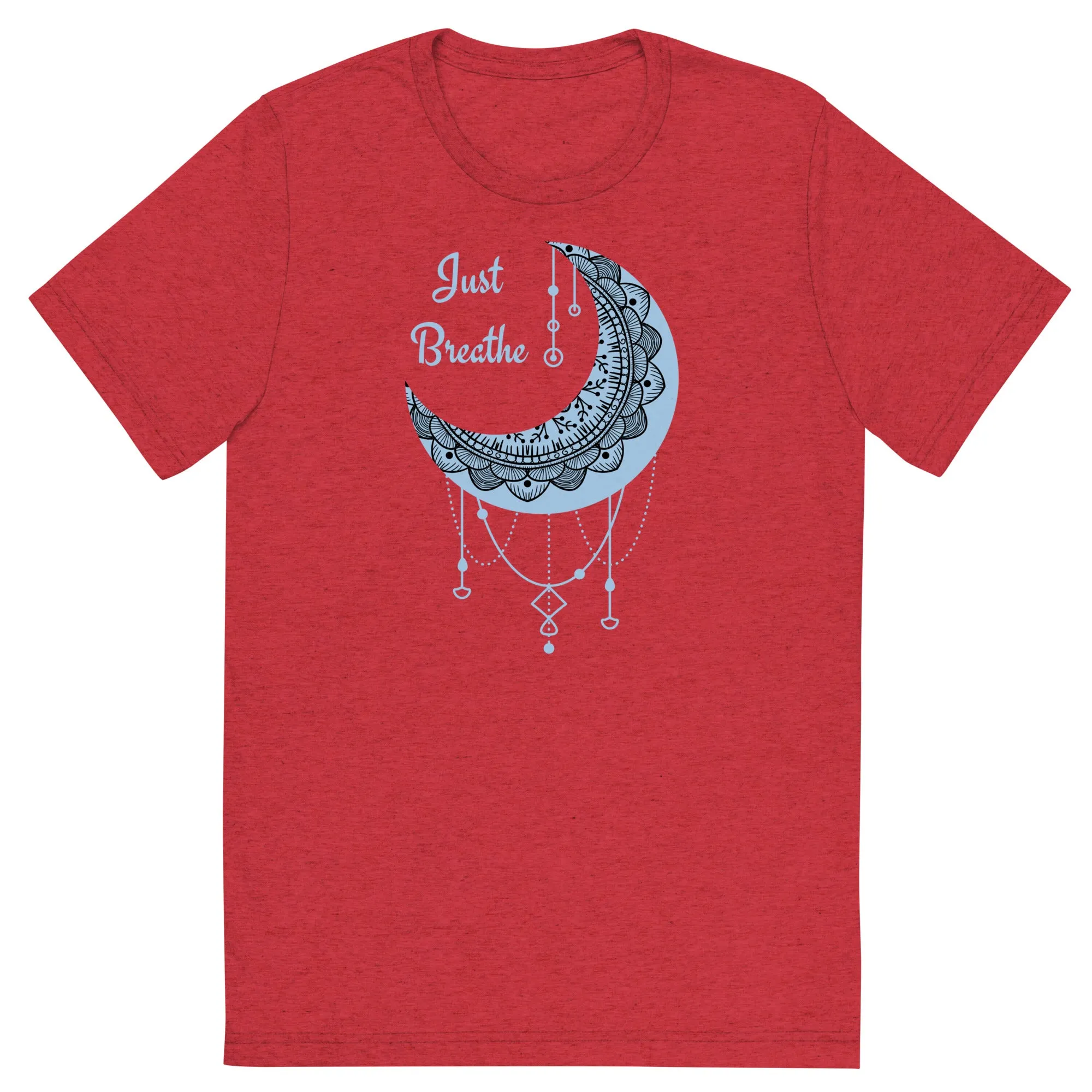 Just Breathe - Short sleeve t-shirt, comfy t-shirt, soft t-shirt, moon