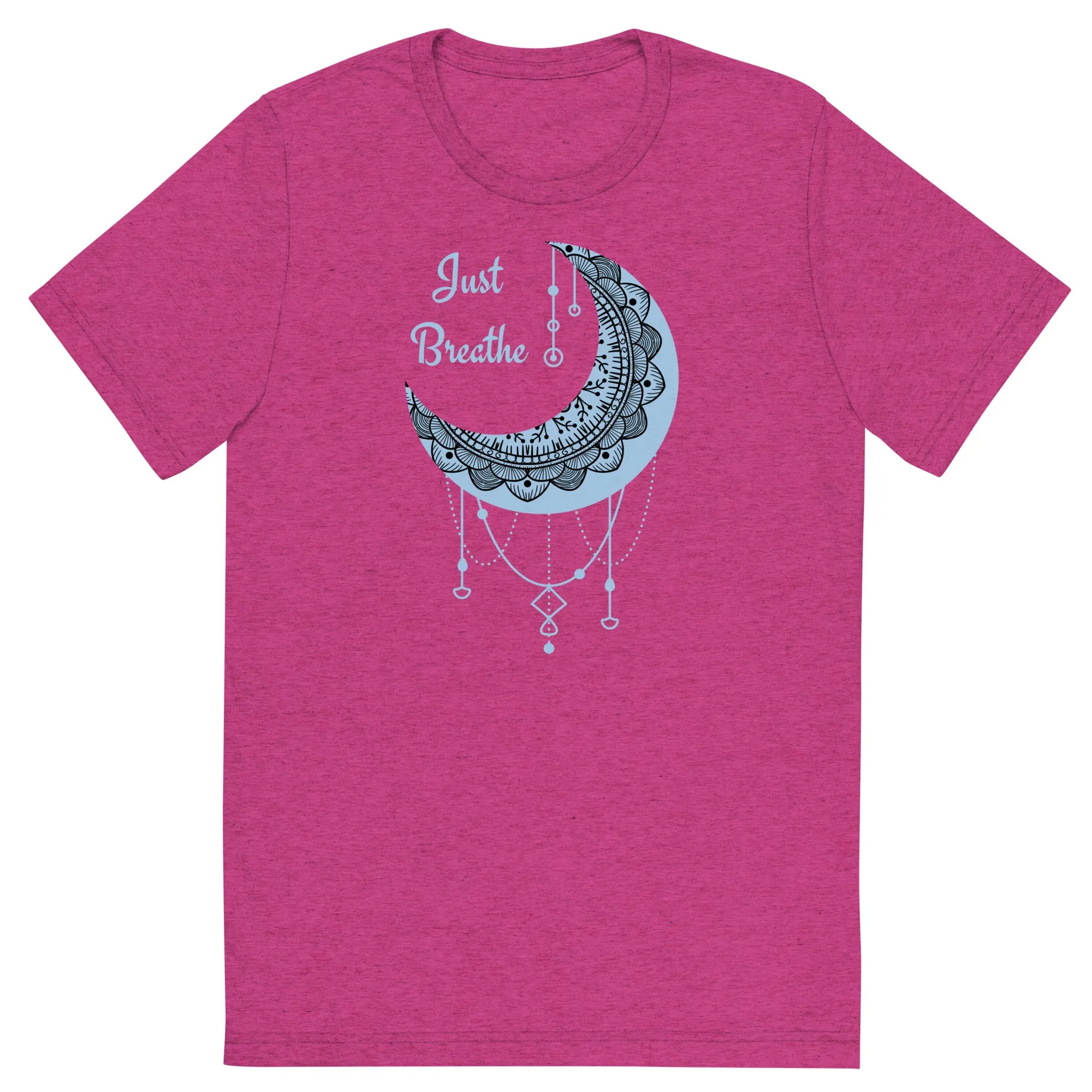Just Breathe - Short sleeve t-shirt, comfy t-shirt, soft t-shirt, moon