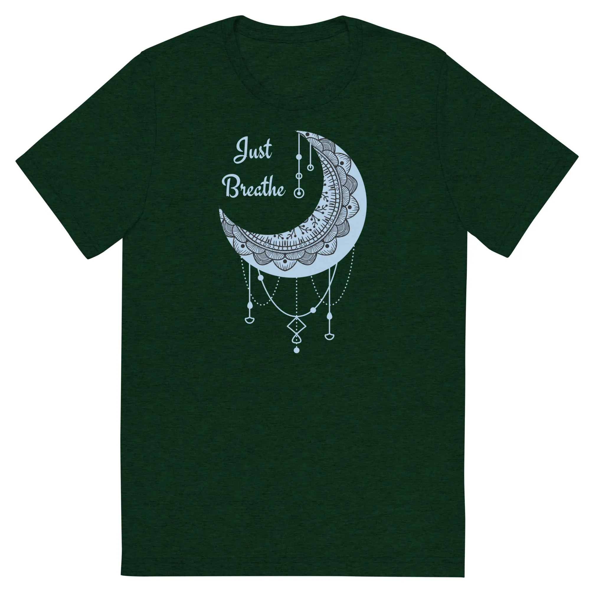 Just Breathe - Short sleeve t-shirt, comfy t-shirt, soft t-shirt, moon