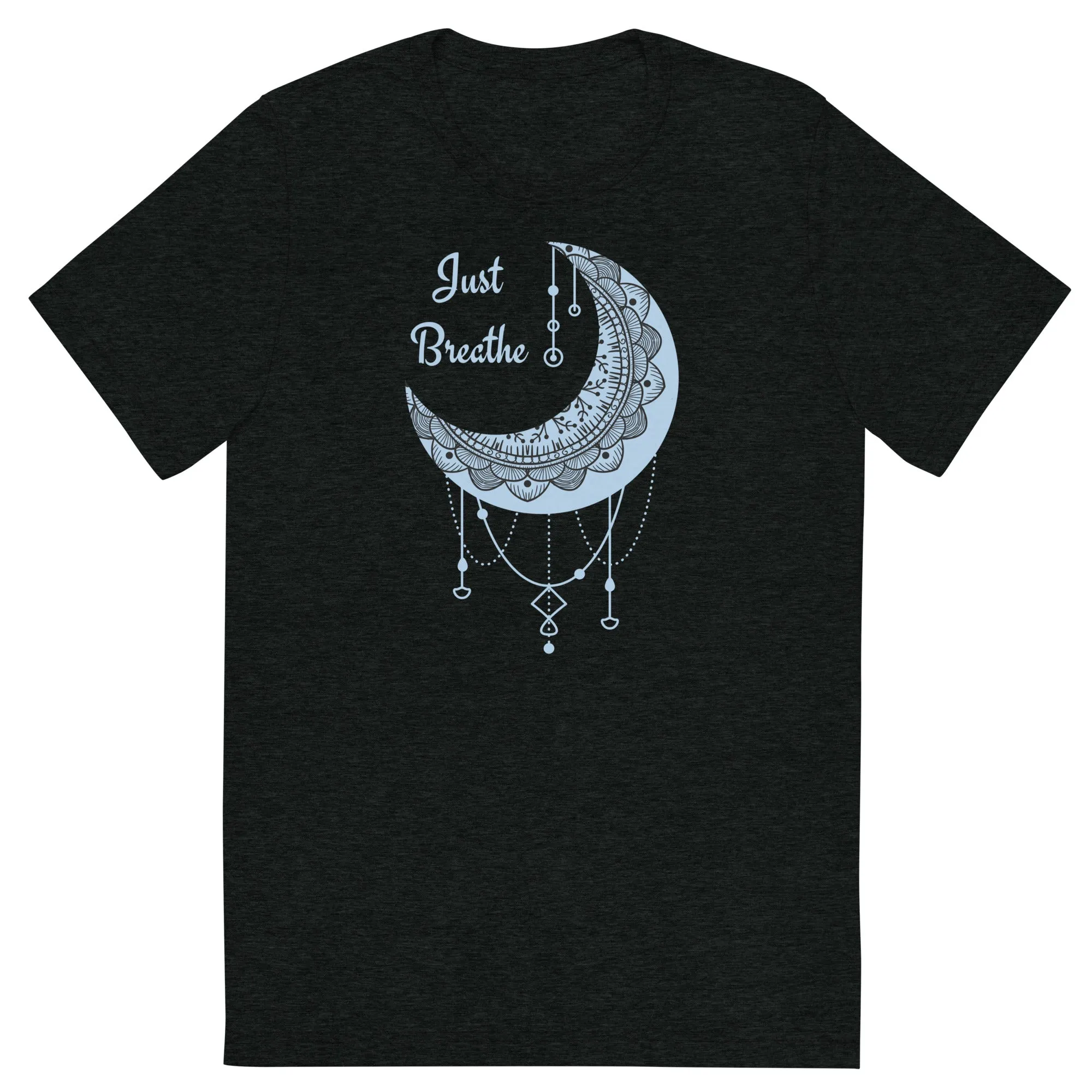 Just Breathe - Short sleeve t-shirt, comfy t-shirt, soft t-shirt, moon