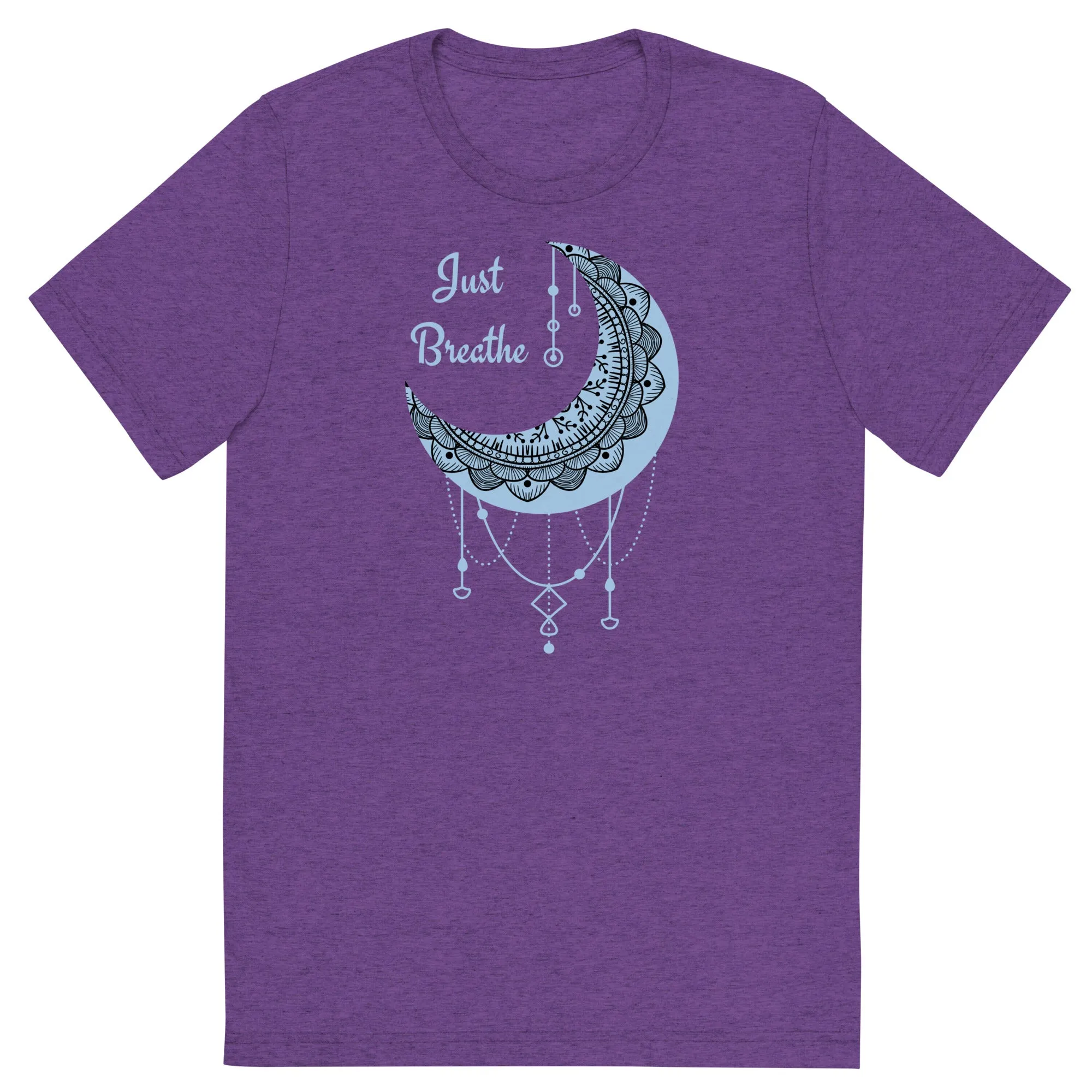 Just Breathe - Short sleeve t-shirt, comfy t-shirt, soft t-shirt, moon