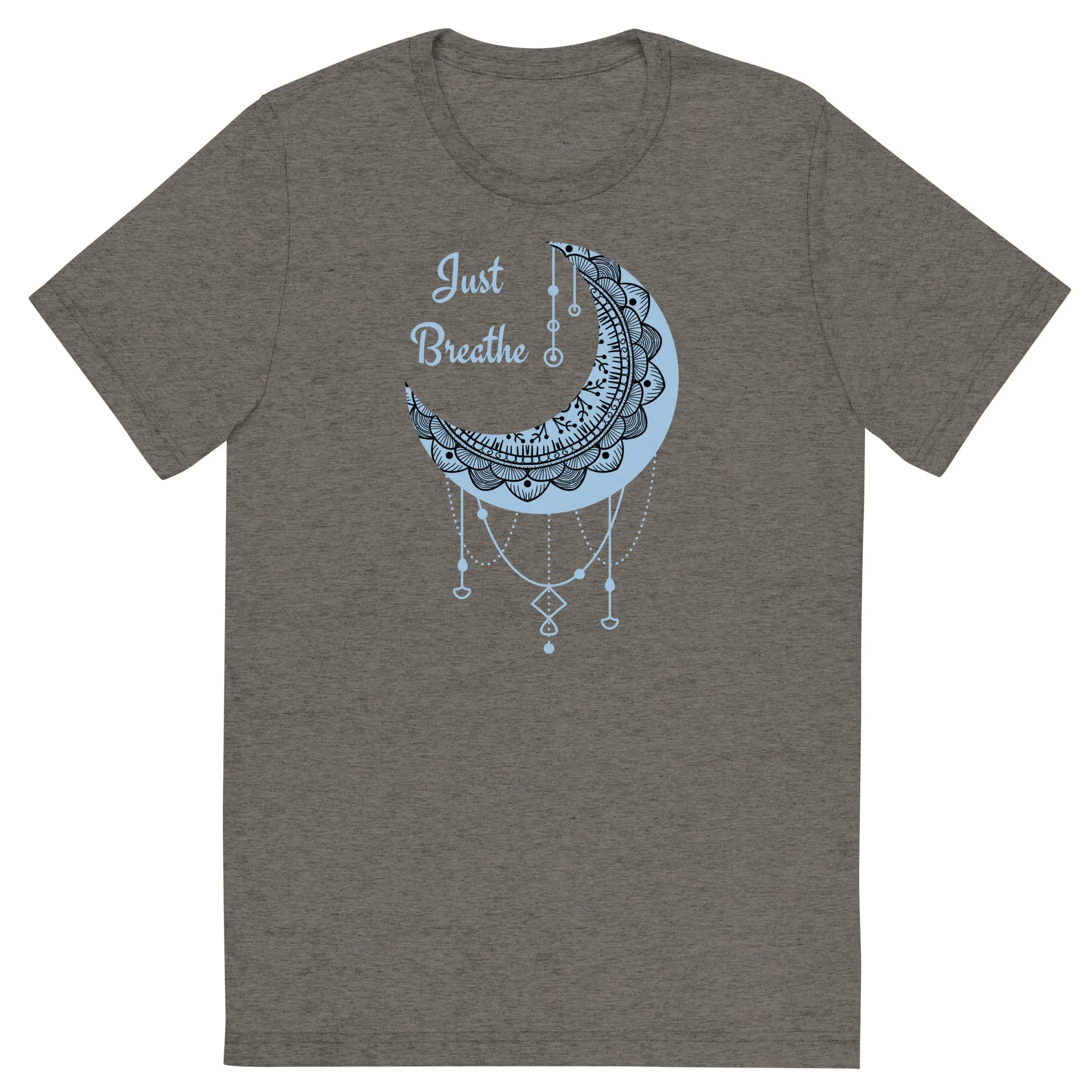 Just Breathe - Short sleeve t-shirt, comfy t-shirt, soft t-shirt, moon