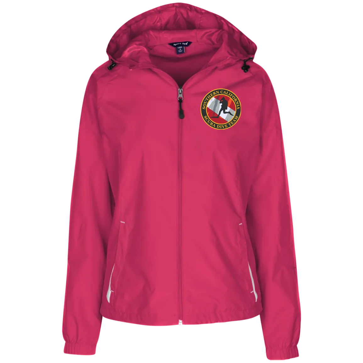 Ladies Jersey-Lined Hooded Windbreaker