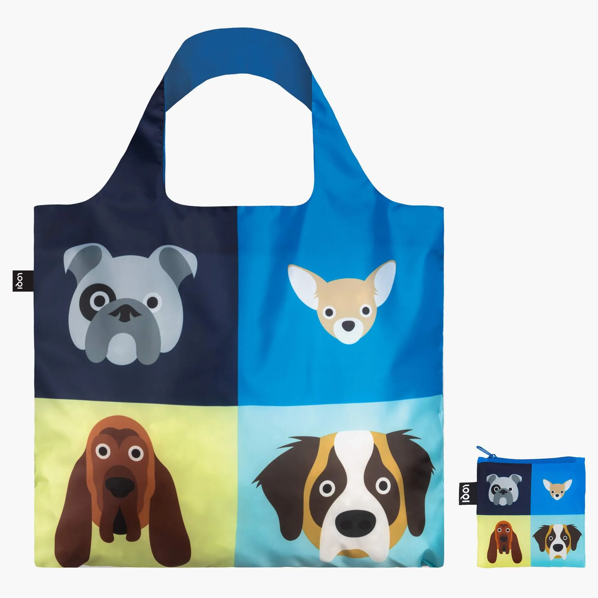 Loqi Tote Bag with Zip Pouch - Stephen Cheetham - Dogs Bag
