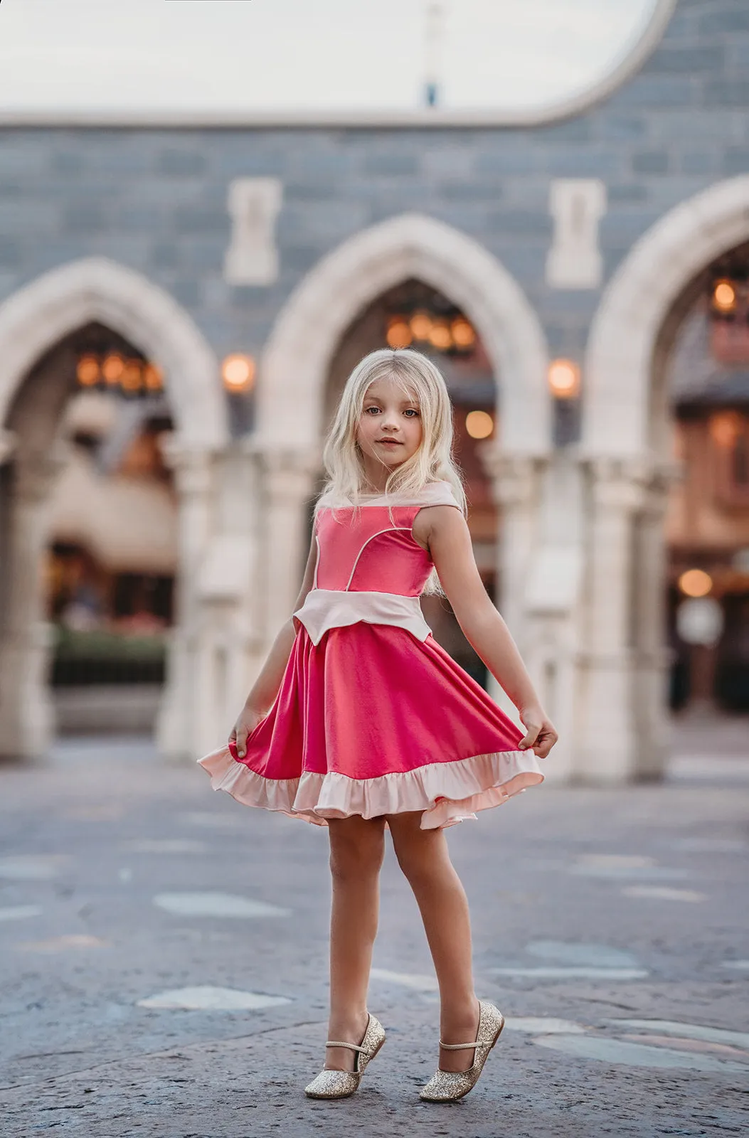Make it Pink Sleeping Beauty Twirl Dress
