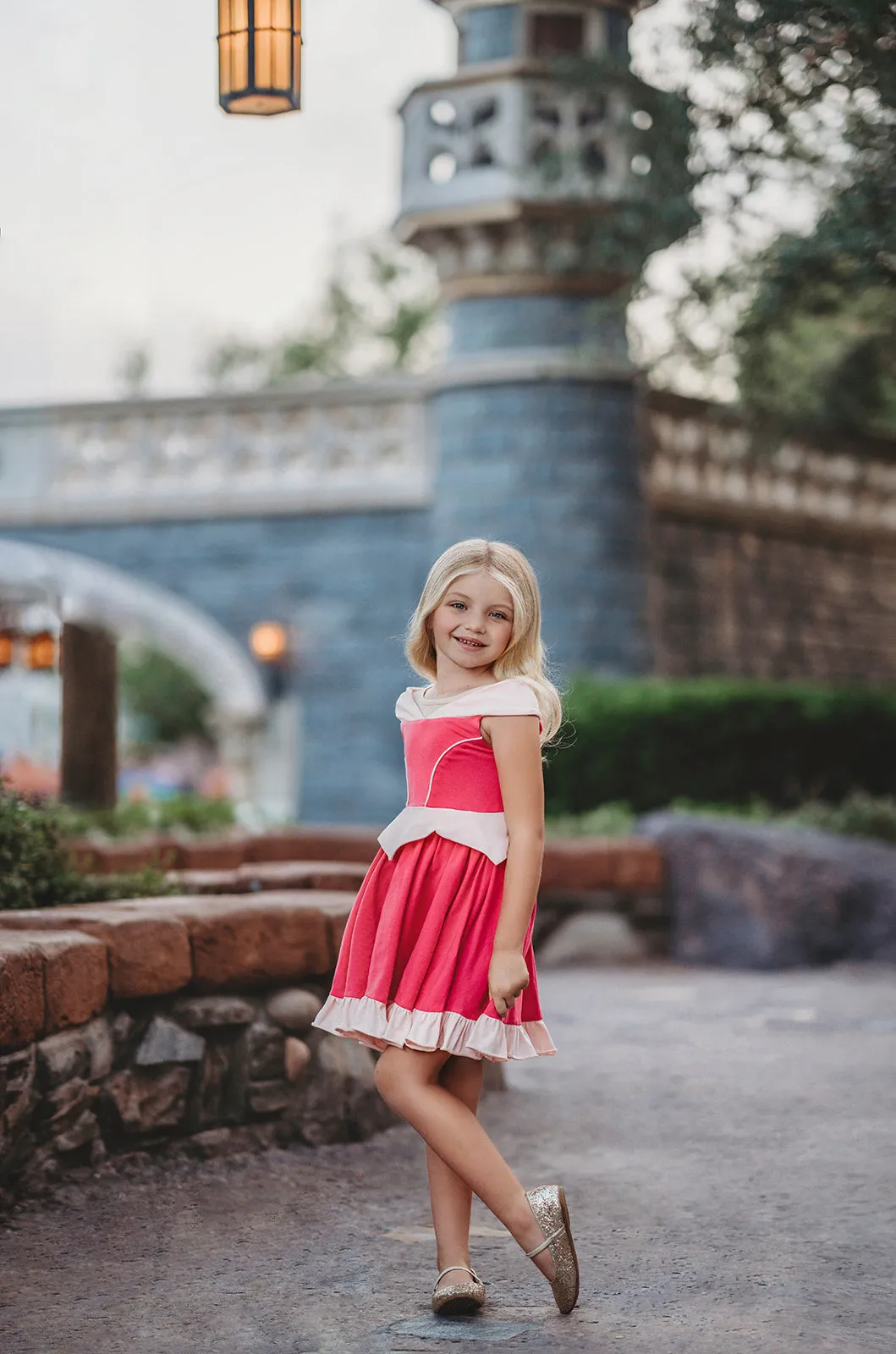 Make it Pink Sleeping Beauty Twirl Dress