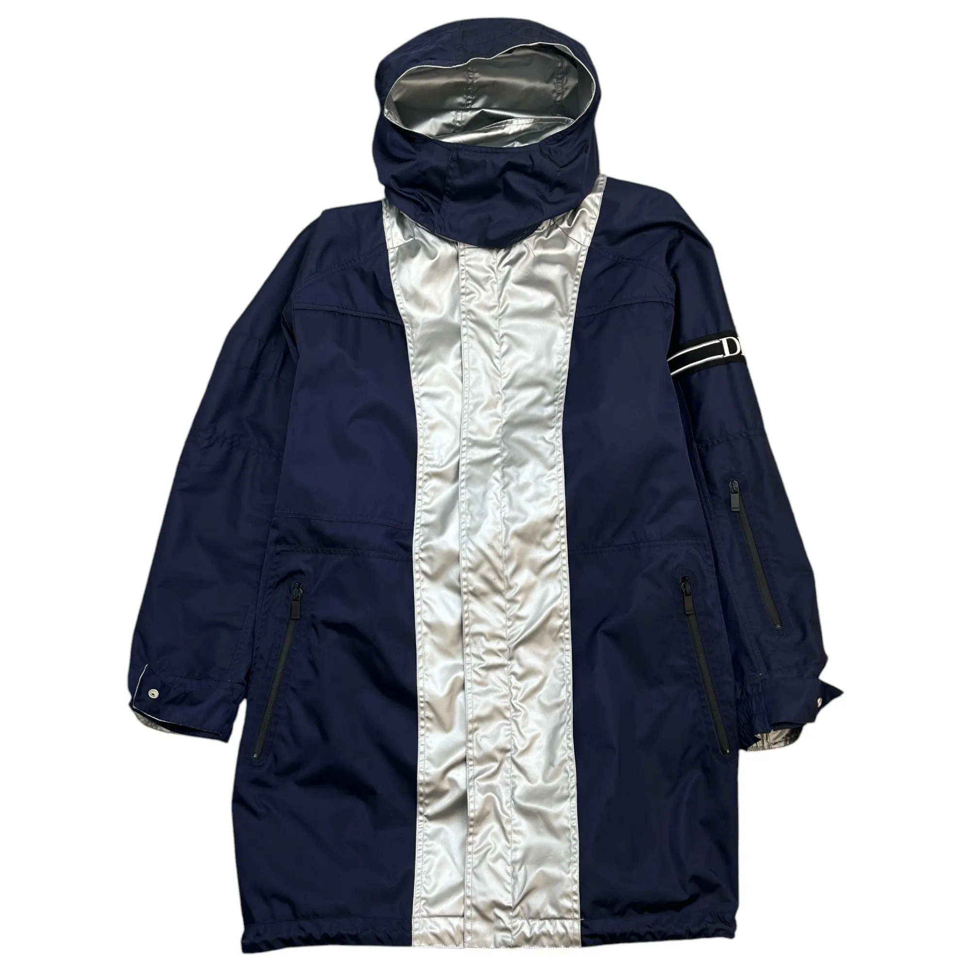 Men's Reversible Logo Windbreaker Navy Size IT 44 / XS