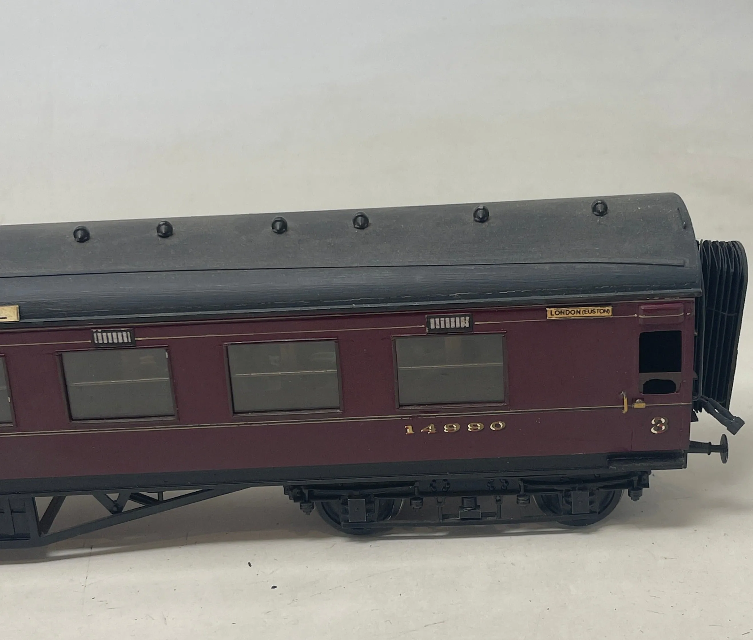 O Gauge LMS Maroon Stanier `3rd Coach