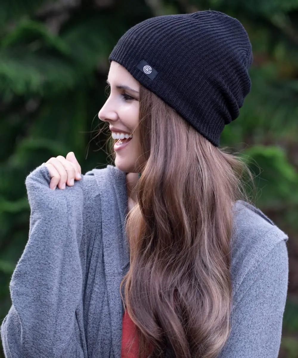 Original Rib Knit Beanie Cap - Warm Autumn Beanie for Men & Women - Soft & Stretchy