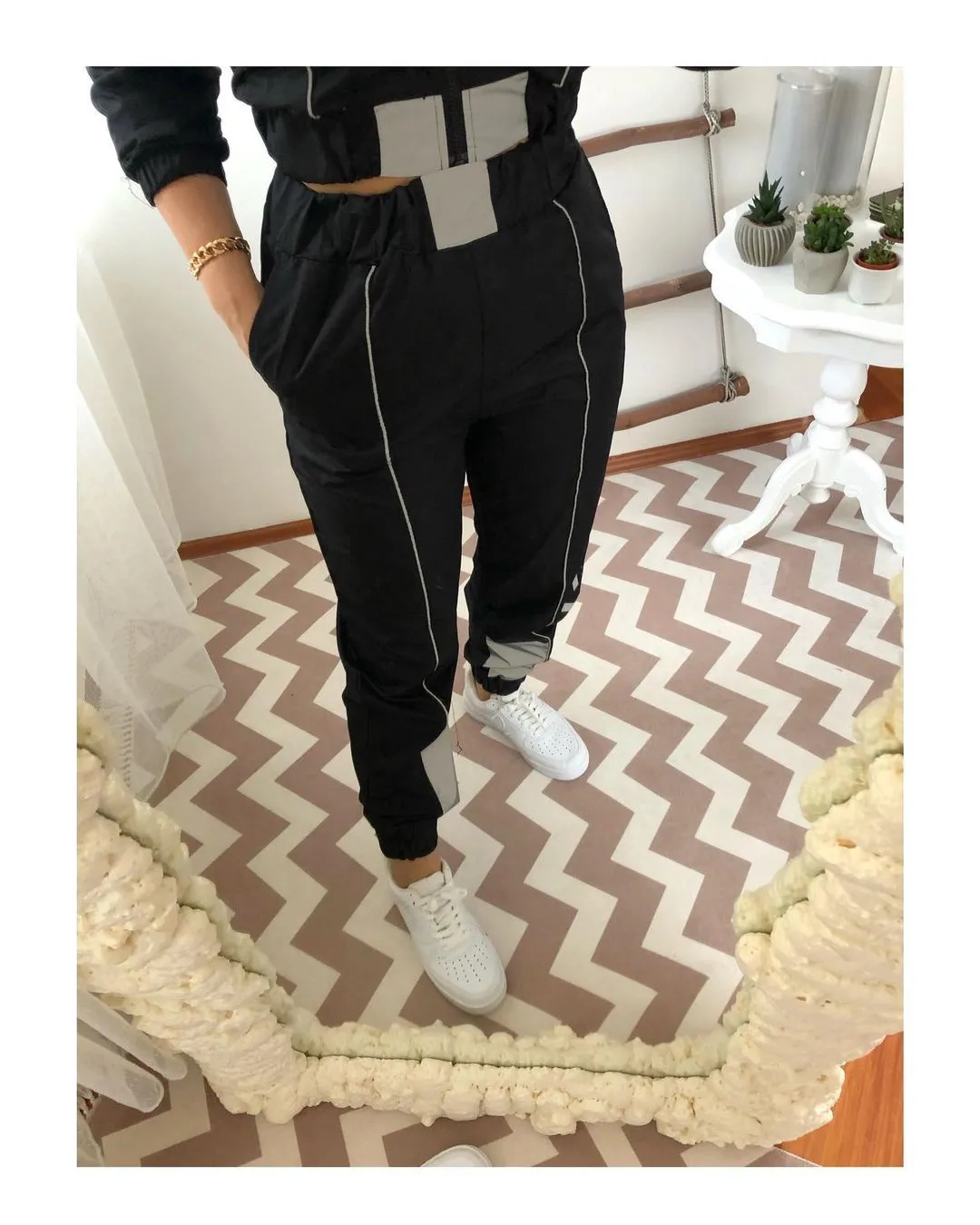Reflective Track Suit Set