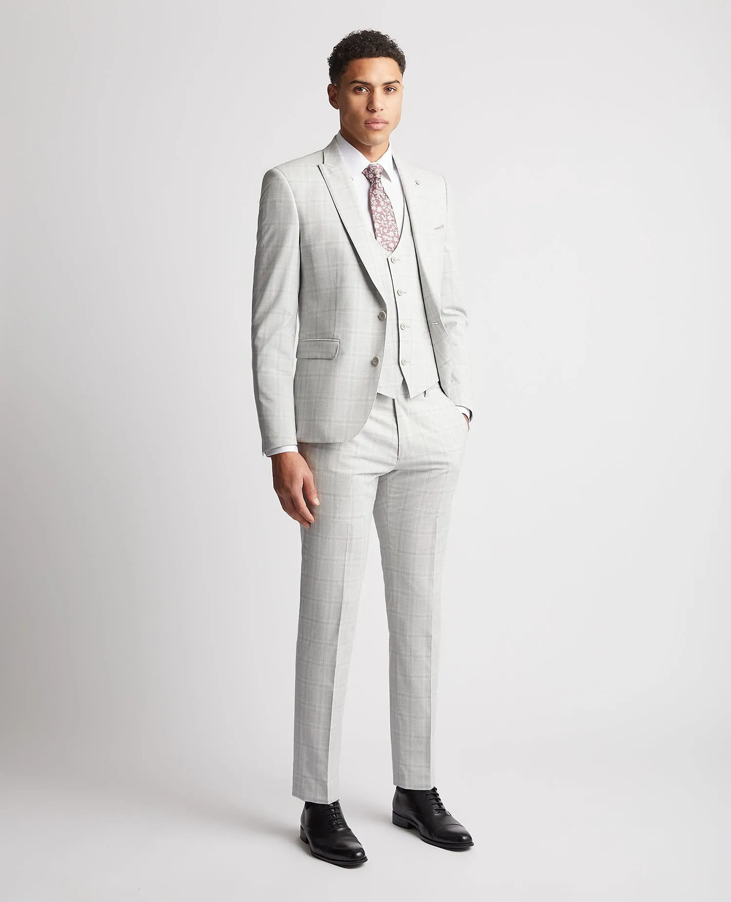 Slim Fit Checked Waistcoat