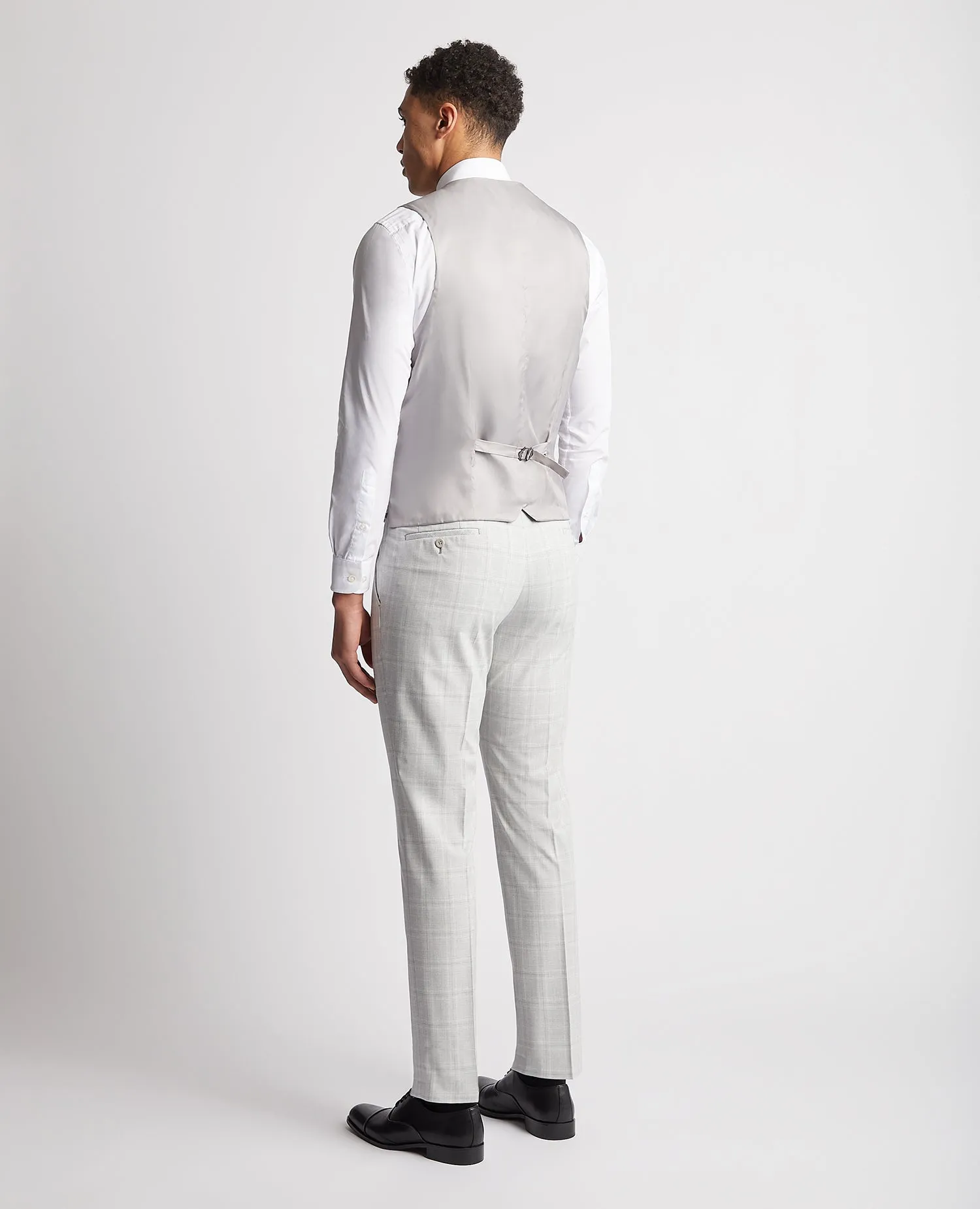 Slim Fit Checked Waistcoat